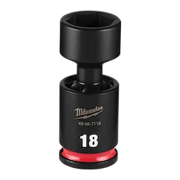 SHOCKWAVE Impact Duty 3/8" Drive 18MM Standard Swivel Socket standing upright on a plain background.