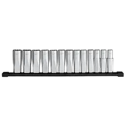 13pc 1/2” Drive 12-Point Deep Well Metric Socket Set