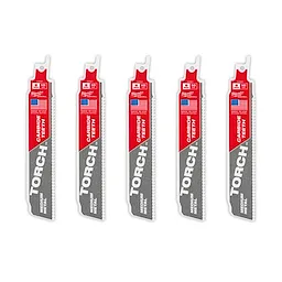 6" 10TPI The TORCH™ with Carbide Teeth for Medium Metal 5PK