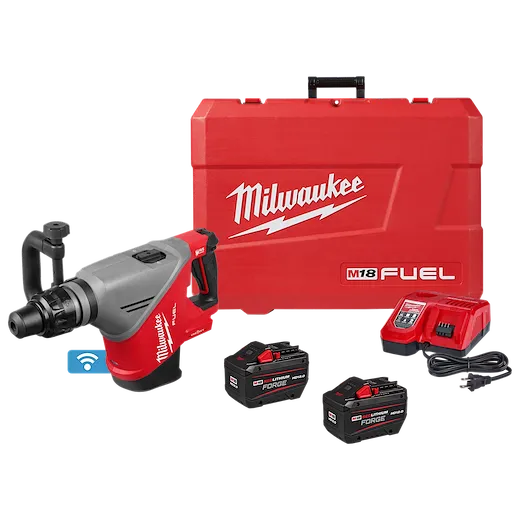 M18 FUEL 18 lb SDS MAX Demolition Hammer Kit w/ ONE-KEY with case, batteries, and charger.