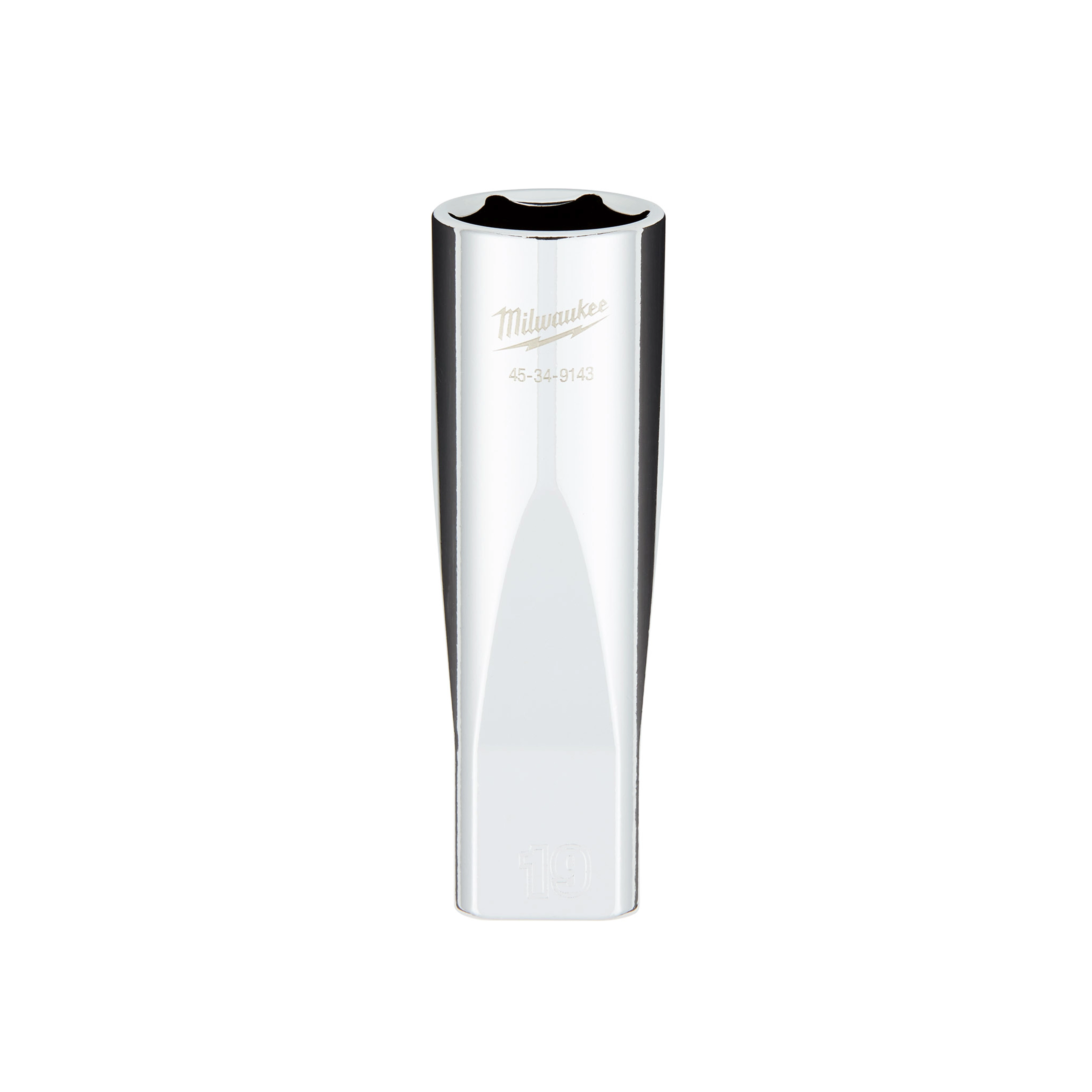 1/2" Drive 19MM Metric 6-Point Deep Socket with FOUR FLAT™ Sides