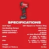 M12 FUEL™ Stubby 3/8" Impact Wrench Kit, view 25