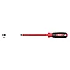 Screwdriver Primary Image w Icons shows a red insulated screwdriver with a black handle and 1/4 inch tip size.