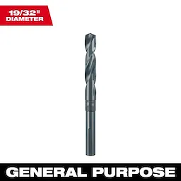 48-89-2741 Primary Image displays a 19/32-inch diameter drill bit, designed for general-purpose drilling.