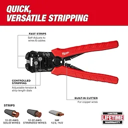 Self-Adjusting Wire Stripper & Cutter