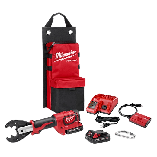 18v 6T Utility Crimping Kit with D3 Groves and Fixed O Die (2678-22O)