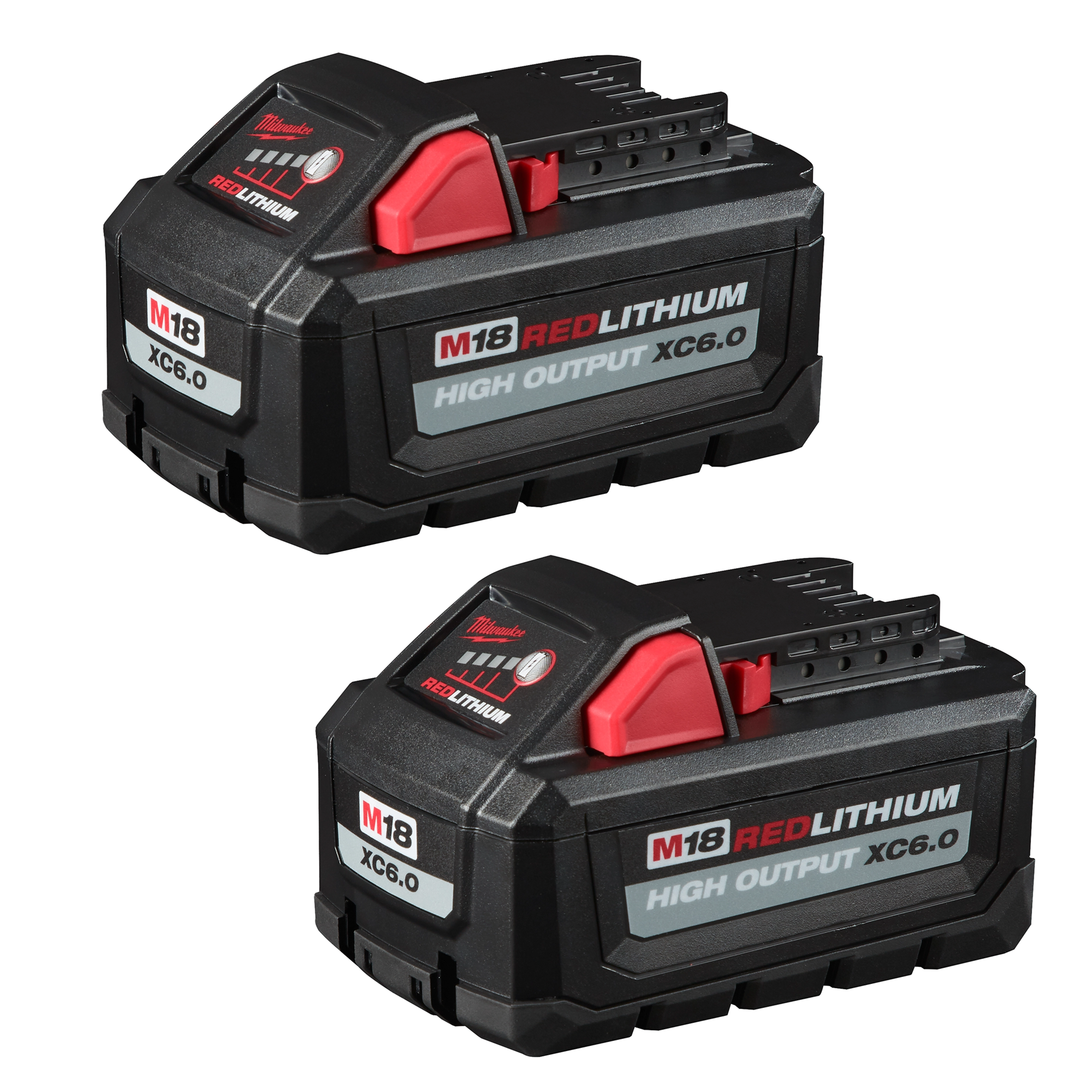 (2PK) M18™ REDLITHIUM™ HIGH OUTPUT™ XC6.0 Battery Pack | Milwaukee Tool