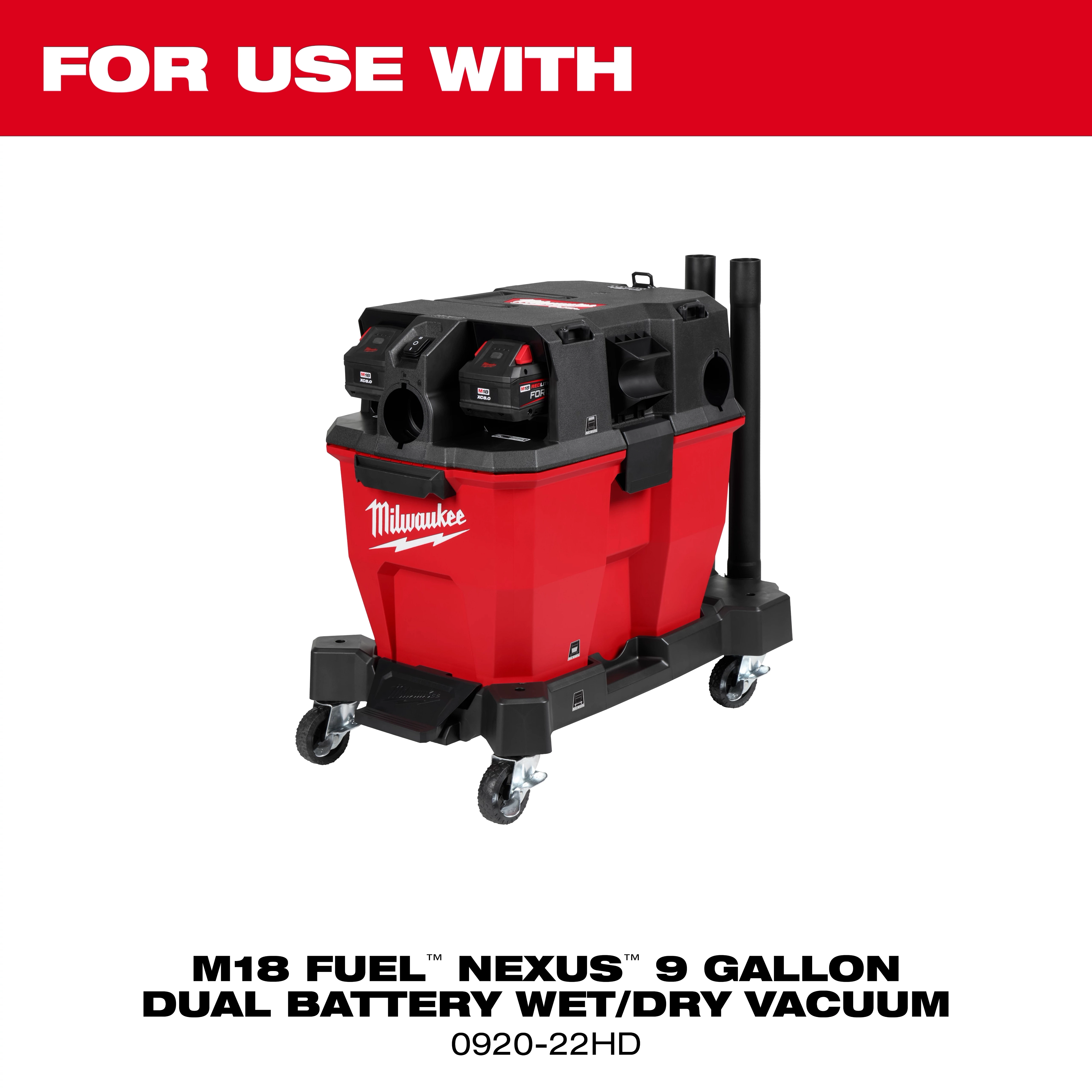 Fleece Dust Bags (5PK) - 9 Gallon compatible with the M18 Fuel Nexus 9 Gallon Dual Battery Wet/Dry Vacuum (0920-22HD).