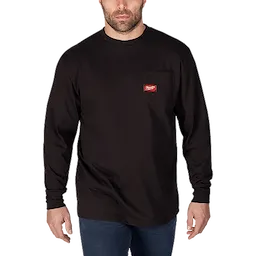 602B, 602BS, 602BM, 602BL, 602BXL, 602BXXL, 602B3XL - Long Sleeve Heavy Duty Pocket T-Shirt