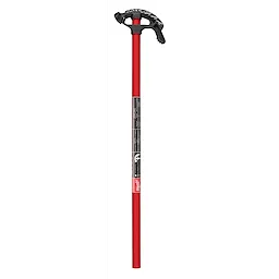 1/2" EMT iron conduit bender with a red handle and black, labeled head. Used for shaping electrical metallic tubing efficiently.