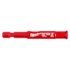 Red 5/16" Diamond Grit Hole Saw with a hex shank and diamond-coated tip, designed for efficient drilling in tough materials.