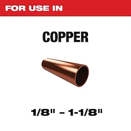 Copper pipe for use in various applications. Suitable for sizes ranging from 1/8 inch to 1-1/8 inches.