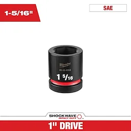 SHOCKWAVE Impact Duty 1" Drive 1-5/16" Standard 6 Point Socket standing upright on a plain background.