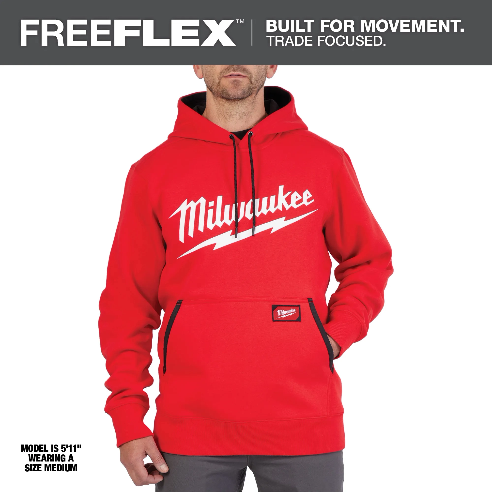 トップス the red thread S logo pullover hoodie Midweight Pullover Hoodie - Logo Red S | Milwaukee Tool