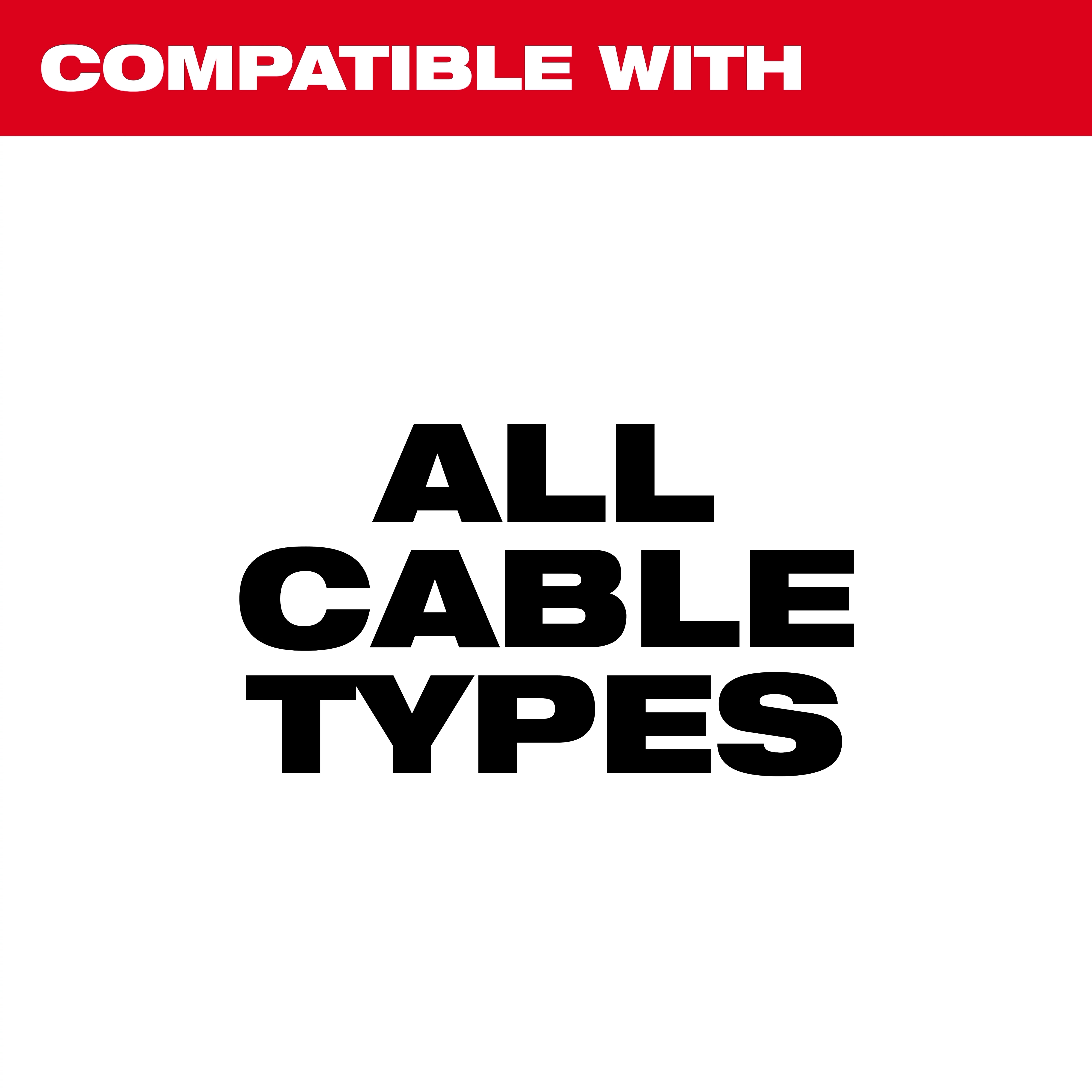 Wire & Cable Pulling Clear Gel Lubricant compatible with all cable types text on a red and white background.