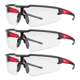 3PK Safety Glasses – Clear Anti-Fog Lenses