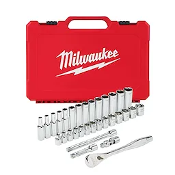 32pc 3/8" Drive Metric Ratchet and Socket Set