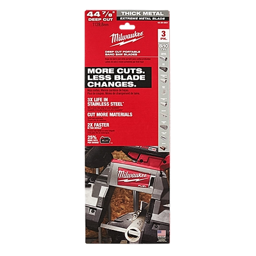 BULK Lot Of 25 Milwaukee 48-39-0562 Band Saw Blades – 44-7/8″ X 1/2″ Bi-Metal, 14/18 TPI