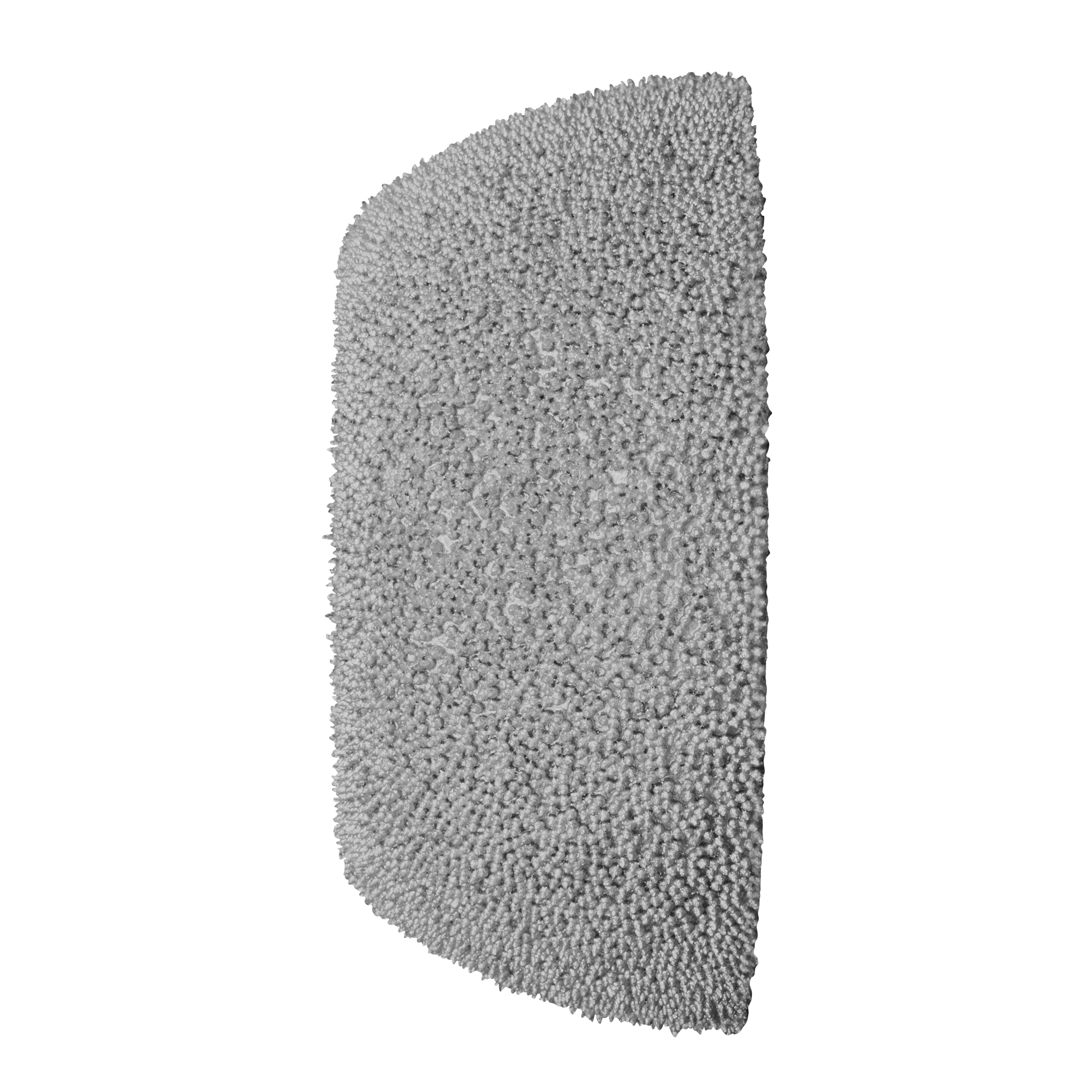 2-1/2" Flared Contour Buffing Wheel features dense, gray, abrasive fibers. Suitable for smoothing surfaces and polishing finishes.