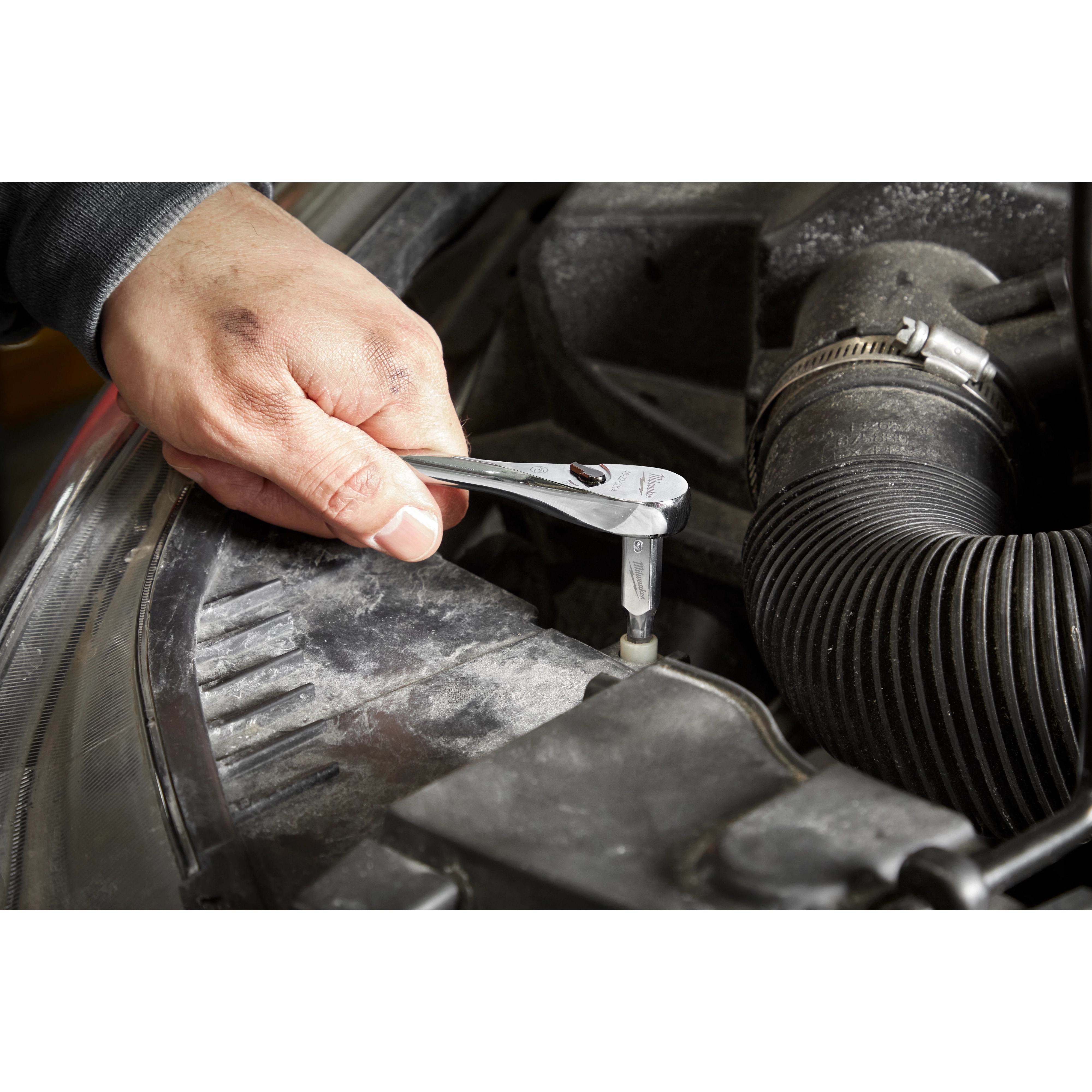 6pc 1/4” Drive Metric Hex Bit Socket Set with FOUR FLAT™ Sides