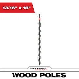 13/16 in. x 18 in. Shockwave Lineman's Impact Auger Bit
