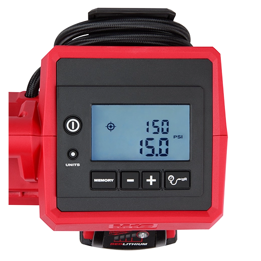 thumbnail image 2 of Milwaukee M18 18V Cordless Tire Inflator 2848-20 - 150 PSI, Portable, Red 2 of 5