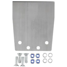 SDS MAX Floor Scraper Replacement Kit 1.5mm includes a metal scraper blade, bolts, nuts, and washers arranged neatly.