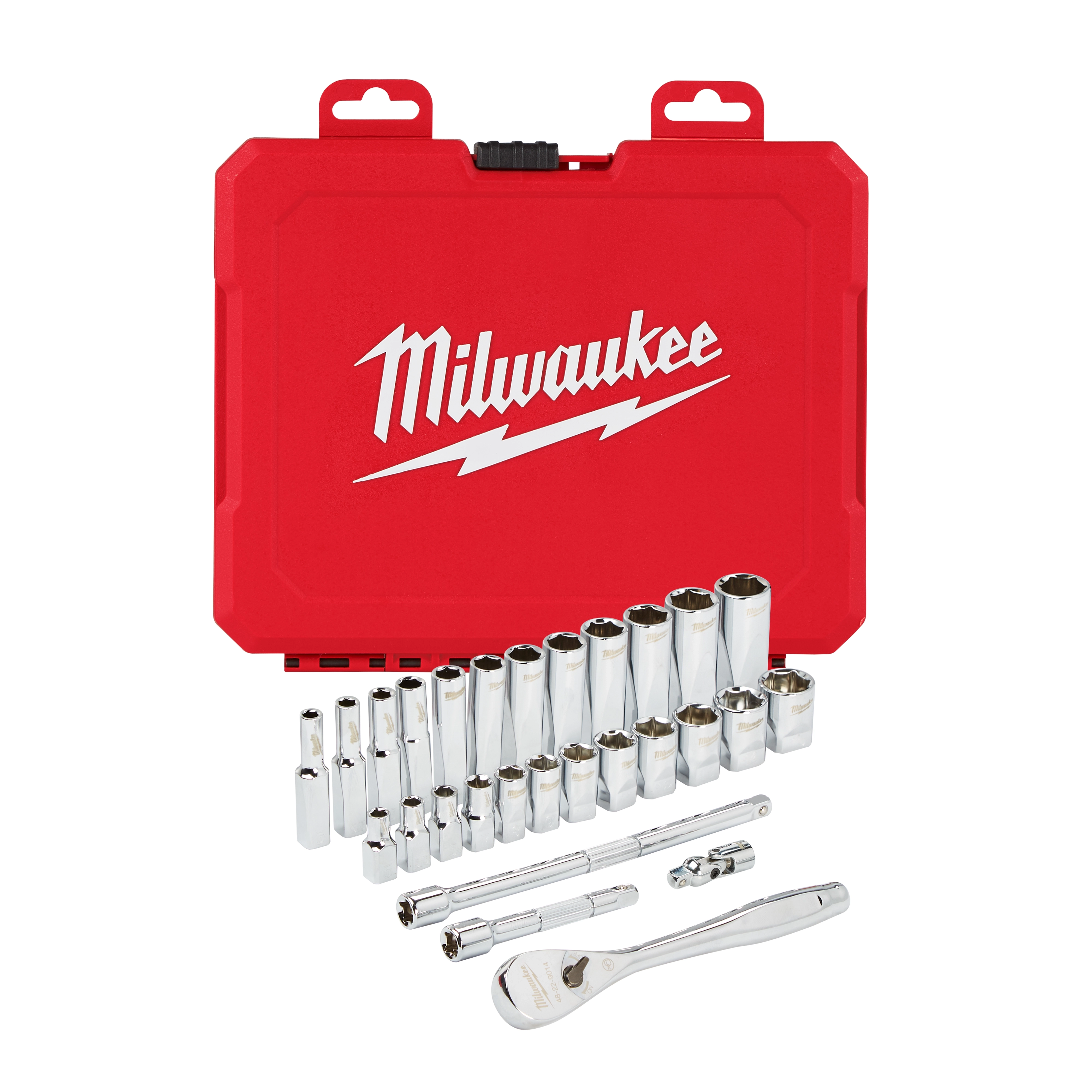 1/4" Drive 28pc Ratchet & Socket Set - Metric