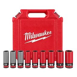 9PC) SHOCKWAVE Impact Duty™ 1/2 Drive SAE & Metric Lug Nut Wheel