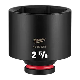 SHOCKWAVE Impact Duty 3/4" Drive 2-5/8" Deep 6 Point Socket standing upright with size marking visible.