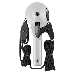 16' Pole Saw & Pruner Replacement Head. The image shows a white replacement head with an attached cutting chain, black rope, and pulley.