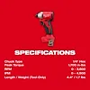 M18™ Compact Brushless 1/4" Hex Impact Driver, view 19