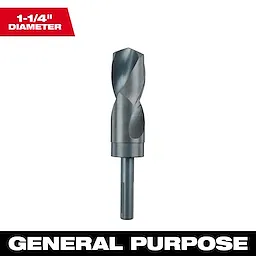 48-89-2758 Primary Image shows a 1-1/4-inch diameter drill bit suitable for general purpose use.