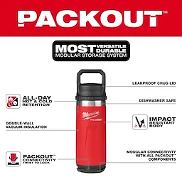 PACKOUT™ 18oz Insulated Bottle with Chug Lid