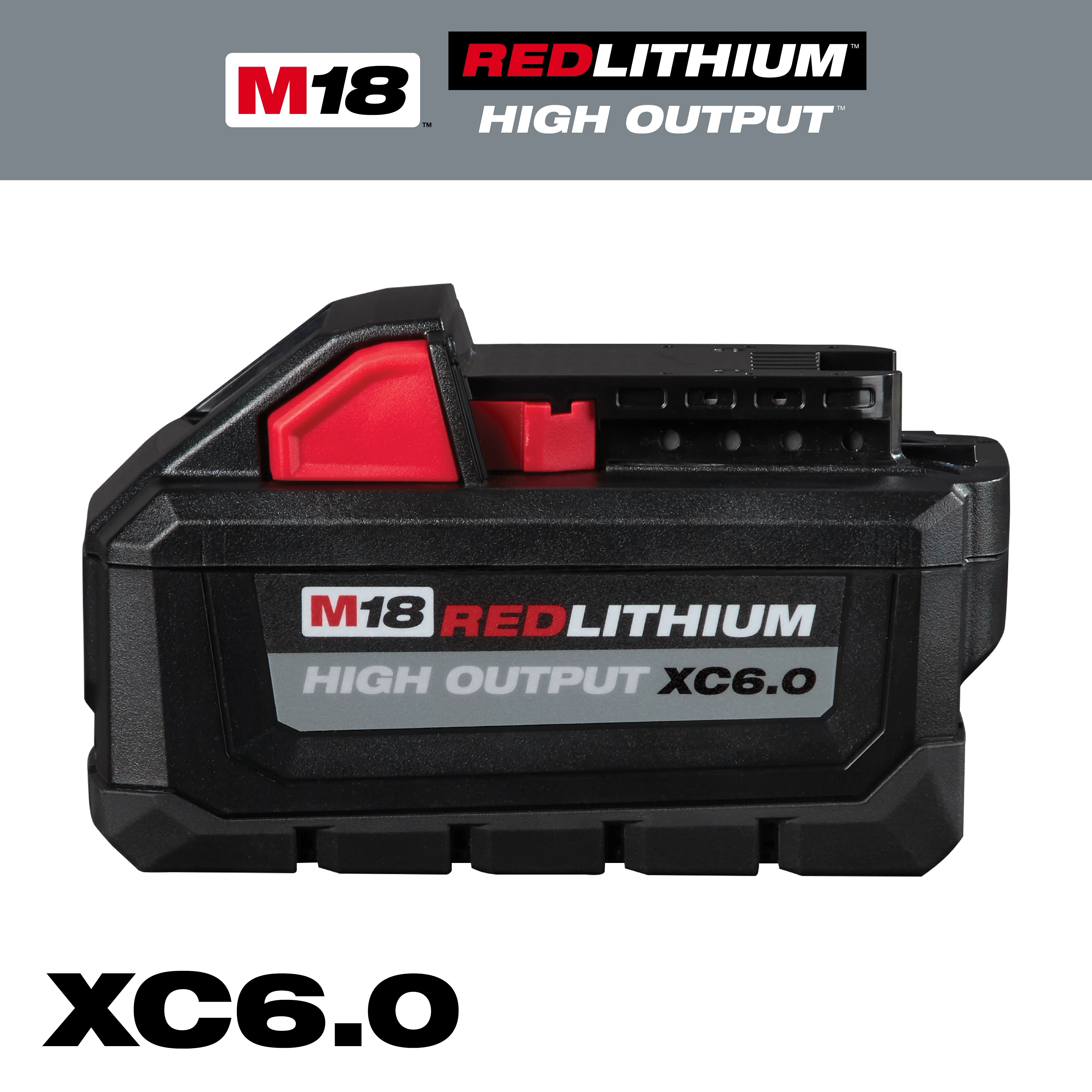 Milwaukee 48-11-1855 M18 REDLITHIUM HIGH OUTPUT XC5 Battery pack rated PWR Level 3 on the M18 REDLITHIUM Power scale