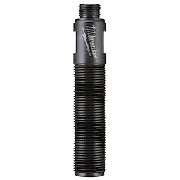 Exact™ 1-1/8" Long Draw Stud, a black metal cylindrical tool with threaded sections and a branded logo featuring a lightning bolt near one end. It is designed for use in heavy-duty applications to draw materials through other objects.