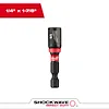 SHOCKWAVE Impact Duty 1/4" x 1-7/8" Magnetic Nut Driver, featuring a black and red design, with the brand logo displayed.