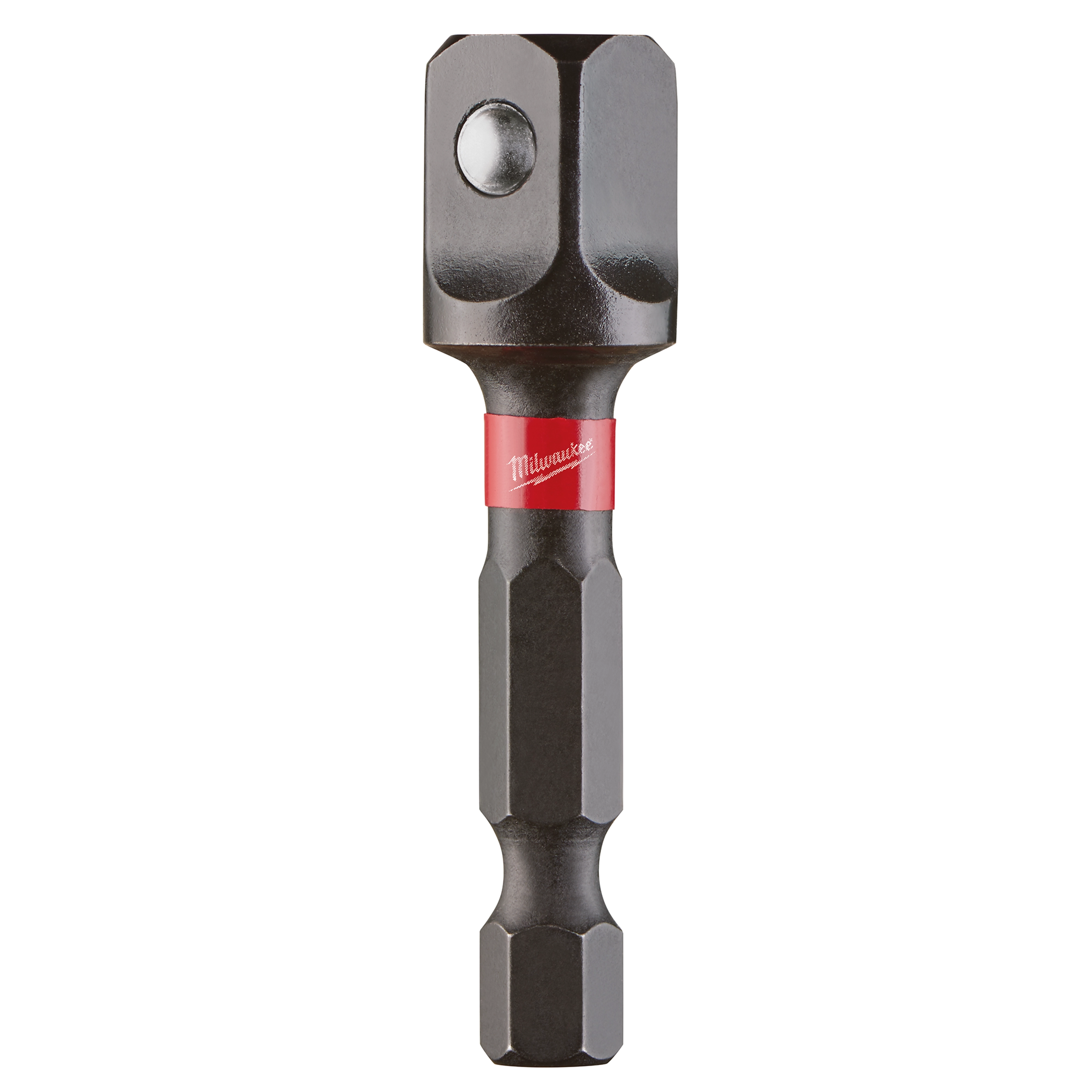Shockwave Socket Adapter with hex shank and square drive end on a plain white background.