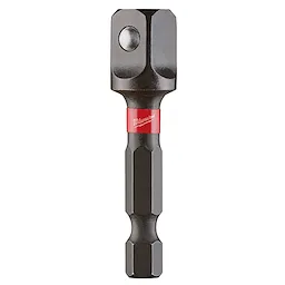 Shockwave Socket Adapter with hex shank and square drive end on a plain white background.