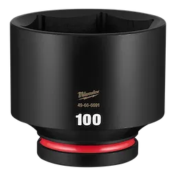 SHOCKWAVE Impact Duty 1" Drive 100mm Standard 6 Point Socket standing upright on a plain background.