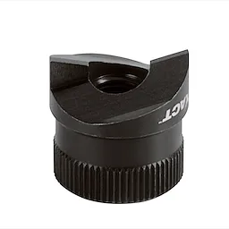 Exact™ 7/8" Sink Punch, a black, cylindrical tool with a serrated base for gripping and a precisely cut top designed for punching clean sink holes.