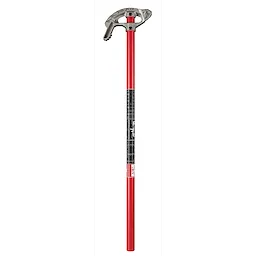 Half-inch EMT aluminum conduit bender with a long red handle, featuring a durable head for efficient conduit bending.