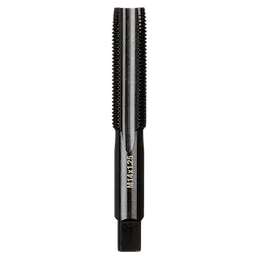 M14-1.25%20mm%20Straight%20Flute%20Plug%20Tap, a black metal tool with straight flutes and engraved specifications.