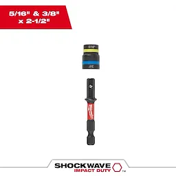 SHOCKWAVE Impact Duty™ 5/16” and 3/8” x 2-1/2” QUIK-CLEAR™ 2-in-1 Magnetic Nut Driver