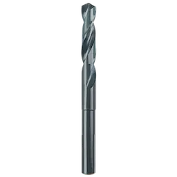 The 17/32" S&D Black Oxide Drill Bit is a metallic drill bit with a black oxide finish designed for increased durability and performance. It features a twisted flute design for efficient drilling.