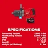 M18 FUEL™ 1" D-Handle High Torque Impact Wrench w/ ONE-KEY™ Kit, view 22