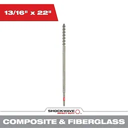 13/16 in. x 22 in. Fiberglass Utility Auger Bit