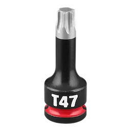 SHOCKWAVE Impact Duty 3/8" Drive 2" Torx T47 Bit Socket standing upright on a plain background.