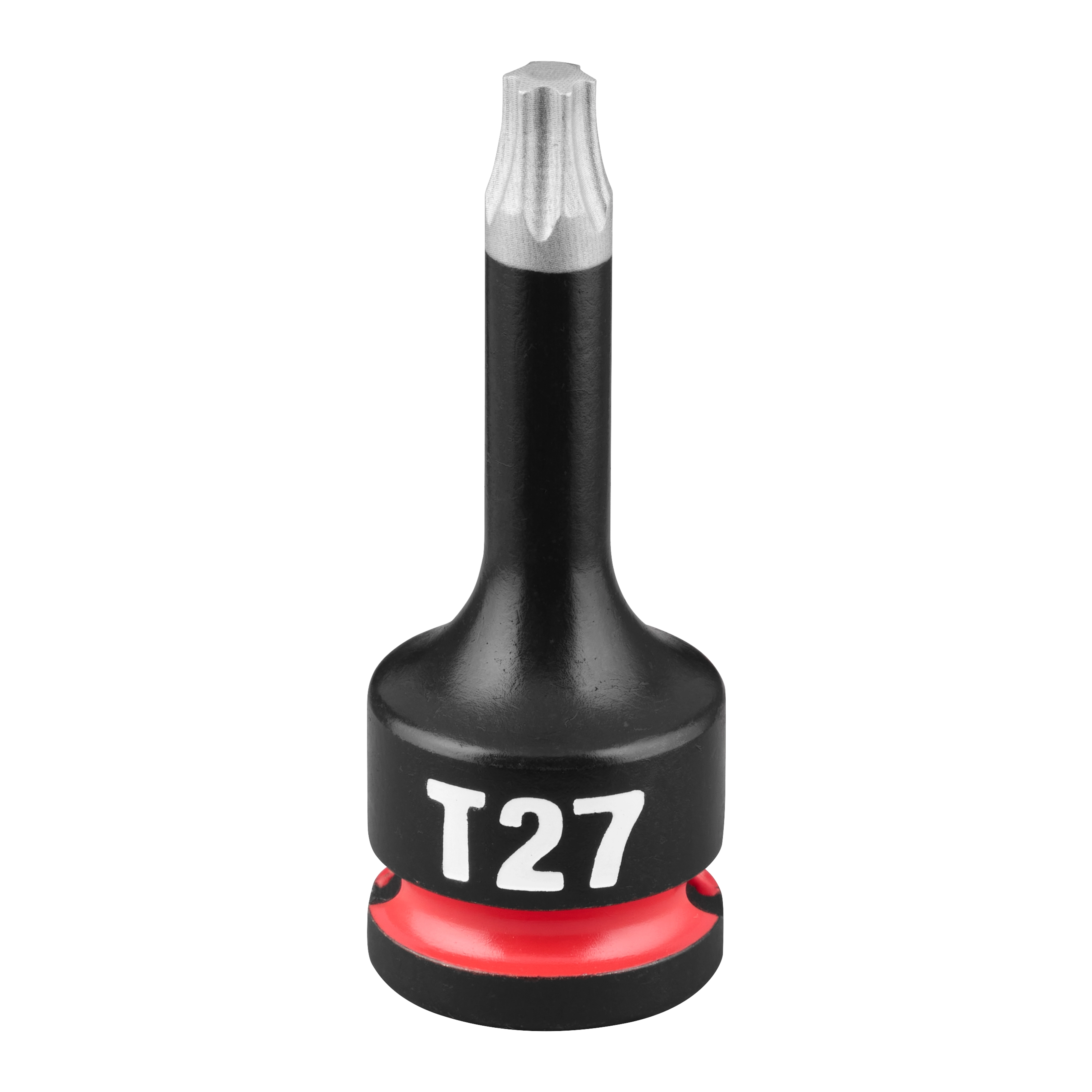 SHOCKWAVE Impact Duty 3/8" Drive 2" Torx T27 Bit Socket features a black body with "T27" in white lettering.