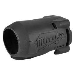 M18 FUEL 1/4" Hex Impact Driver Protective Boot, black, with brand name embossed on the side.